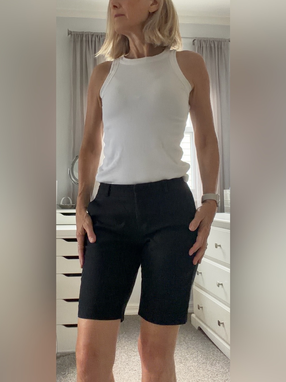 Banana Republic Black Bermuda Shorts